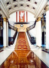 The Athenaeum is a private members club in London. Founded in 1824, it was originally a gentlemen's club but in 2002 the club members voted to admit lady members.. Designed by Decimus Burton in the Neoclassical style, 107 Pall Mall, London