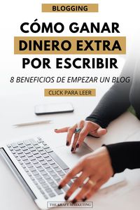 Si estás buscando formas de ganar algo de dinero extra, comenzar un blog podría ser una excelente opción. Entre los principales beneficios de crear un blog se encuentra la posibilidad de generar ingresos pasivos por internet escribiendo artículos desde casa. Si no estás totalmente convencido, en este artículo te detallo 8 beneficios financieros de comenzar un blog hoy y ganar un sueldo extra por escribir artículos en internet. Sólo haz clic en la imágen para leer.