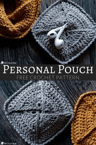 Whether you're looking for a quick stocking stuffer idea or a little something for yourself, this free crochet pouch pattern is chic and quick!