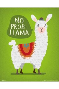 Llama No Probllama Mini Poster
