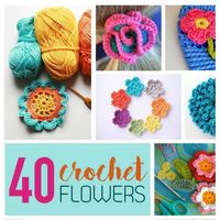 Find your favorite crochet flower pattern from this collection of 40 - including everything from crochet roses to tulips, lilies to daisies, & more.