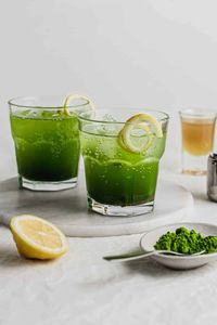 Matcha Yuzu Gin Fizz | Sift & Simmer