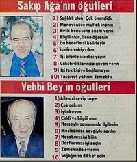 Sakıpağa Vehbi Bey sözleri