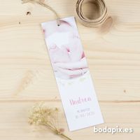 Marcapáginas para bautizo con foto – Modelo Andrea – Colección Bodapix #bodapix #invitaciones #bautizos #bautizo #baptism