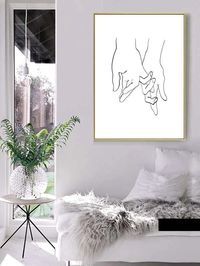 Hand Print Wall Painting Without Frame | ROMWE USA