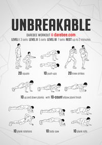 UNBREAKABLE | FULL BODY | DAREBEE | #darebee #fullbodyworkouts #bodyweightworkout #bodyweighttraining #fitness #sixpack #plank #planking #coreworkouts #athomeworkouts #athome #noexcuses #exercisetips #exercises #fitnessforbeginners #strengthtraining
