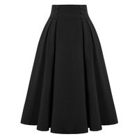 Inkach Women Fashion Casual Skirt With Pockets Vintage High Waist Pleated Skirt Features: 1.It is made of high quality materials,durable enought for your daily wearing 2.Great for party,Daily,Beach,I am sure you will like it! 3.Fashion sexy fashion dress,mysterious figure of the wearer's Product information: Material:Polyester Pant Style:Fashion Decoration:NO Style:Fashion Item Type:Loose Package include:1PC Skirt Size:S Waist:66cm/25.9'' Length:72cm/28.35'' Size:M Waist:72cm/28.3'' Length:73cm/