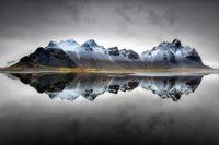 Vesturhorn | Vesturhorn, Iceland. Minutes before a winter storm whited out the ...