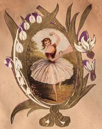Victorian scrap ballerina