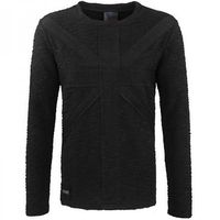 Un pull avec le drapeau Union Jack en noir sur noir qui apporte une touche d'originalité. 65% Coton, 35% Polyester