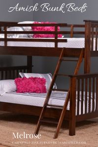 Solid wood, #handmade #bunkbed available in twin/twin or full/twin mattress sizes.
