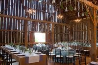 Rustic Barn Reception Tables | photography by http://www.harrison-studio.com/