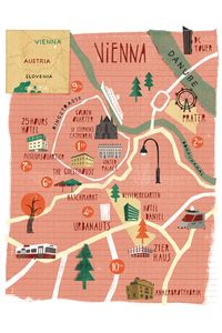 Map of Vienna, Austria (ringstrasses was built to protect the emperor from his rebellious subjects, schorske)