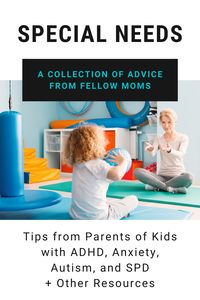 A collection of advice from special needs moms! They share their tips for raising a kid with special needs - includes advice from moms of children with ADHD, Anxiety, Autism, and SPD. Free printables, resources, and activities are available as well to increase awareness and learning.