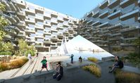 BIG + BARCODE to design terraced “Sluishuis” complex in Amsterdam