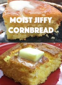 This is a recipe for a moist, easy, and delicious Jiffy cornbread recipe. The cornbread is a sweet and savory side dish that only takes a few minutes to make. #cornbread #easy #moist #savory #sweet #sidedish #Jiffy #muffins