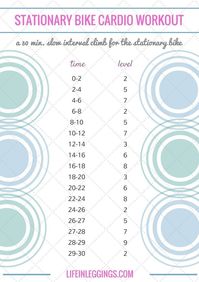 30 Min. Stationary Bike Cardio Workout | Life In Leggings | Bloglovin’