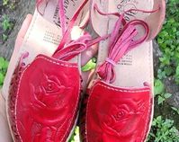 Floral Mexican Huarache Whit Comfortable Sole. Mexican Leather - Etsy