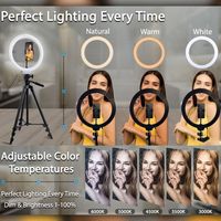 Get brighter, more even, and more flattering lighting with the Ring Light. This versatile lighting system is perfect for all vloggers, makeup artists, and YouTube content creators. #ad
