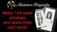 1:24 scale Door & Window Tutorial / Cricut / Miniatures / Dollhouse / Half scale / DIY / Furniture - YouTube
