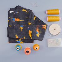 In this project, with two simple stitches, you can turn a favorite T-shirt or sweatshirt into a handy drawstring backpack! Visit the blog at weallsew.com for the step-by-step tutorial.