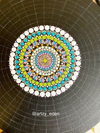 Dot art mandala - new day new work!