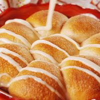 The best way to get your caramel apple fix. Get the recipe at Delish.com. #delish #easy #recipe #caramel #apple #fall #homemade #dessert #stuffed #fallrecipe