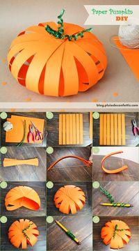 DIY paper pumpkin