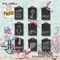 Palvinka Designs: Re-release On Chalkboard: Beautiful You & Freebie