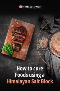 Himalayan salt blocks can be used to cure thinly sliced meats, fish and seafood. Simply chill your natural salt slab in the refrigerator for several hours, then place thin strips of ahi tuna or beef carpaccio directly onto the salt slab and observe as the curing process slowly takes place.