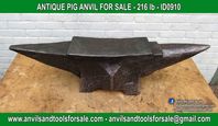 Ask for price with ID0910 on anvilsandtoolsforsale@gmail.com All pictures of all anvils on our website anvil for sale, anvils, blacksmith, blacksmiths, blacksmithing, antique tools, tool collector, swage block, stake, cone, cutler, french pig, amboss, incudine, schmied, forgeron, forge, enclume, forged, blacksmith tools, old tools, vintage tools, handtools, iron work, vise, stake, coutellier, chamouton, hulot harmel, collection, outil ancien, outils anciens, bigorne, art populaire, enclume