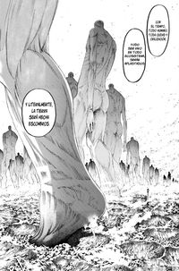 || Manga: Shingeki no Kyojin || Autor: Hajime Isayama || Géneros: Acción, Fantasía oscura, Ciencia ficción apocalíptica, Titanes || Demografía: Shonen ||