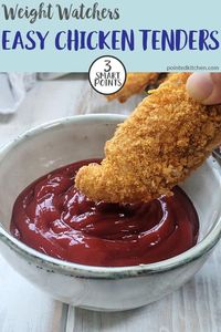 If you are looking for an easy Weight Watchers Chicken recipe that doesn't feel like a WW recipe, then this is for you. At 3 SmartPoints per portion, these delicious chicken tenders are a real family favourite. #weightwatchers #ww #weightwatchersrecipes #weightwatcherschickenrecipes #healthyrecipes #weightloss #weightwatchersrecipeswithpoints