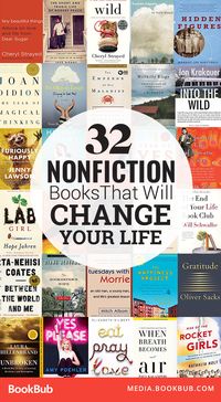 32 inspirational nonfiction books for adults that will change your life. This list includes some of the best nonfiction books for adults, including a mix of history and science books.