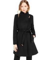 Petite Asymmetrical Belted Coat, Created for Macy's