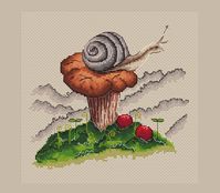 Realistic Snail Cross Stitch Pattern - Etsy