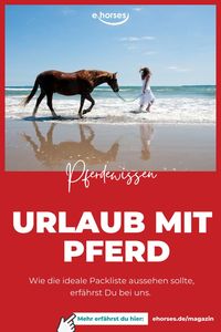Ein Urlaub mit Pferd ist für viele Pferdebesitzer etwas Besonderes. Denn die Urlaubszeit ist die schönste Zeit des Jahres – insbesondere dann, wenn man sie mit gemeinsam mit seinem Pferd verbringen kann. #pferdewissen #pferdeliebe #urlaubmitpferd #ehorses