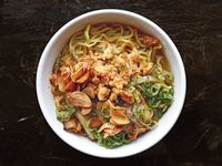 Filipino Pork Noodle Soup with Shrimp Paste (La Paz Batchoy)