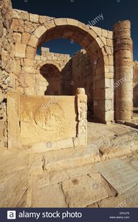 *ISRAEL~Negev Desert Avdat Ruins of the most important after Petra city on the Incense Route Founded in the VII BCE