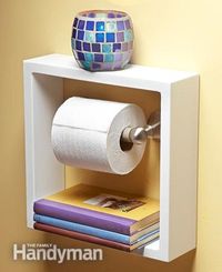 Top to DIY Ideas for Bathroom Decoration // Interesting...especially this for a half bath. j.
