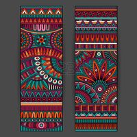 R�sum� vecteur cartons de dessins ethniques d�finies photo