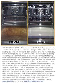 cleaning oven