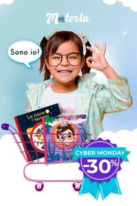 I libri personalizzati per bambini di Materlu sono regali personalizzati e originali, unici e speciali come il tuo bambino.👉 Approfitta dei saldi del CYBER MONDAY 2021 per avere un 30% di sconto su tutti i nostri libri! Solo dall'27 novembre al 5 decembre.👈 Visita la nostra pagina web e crea il tuo libro personalizzato ora!