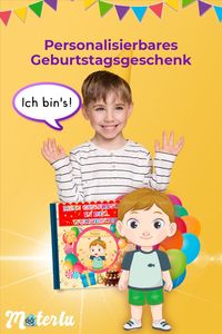Suchen Sie Ideen für personalisierbare Geschenke für Kinder? 📚 Schenken Sie ein personalisiertes Buch von Materlu, in dem die Kinder zu Protagonisten von Geschichten mit Werten werden, die sie in eine wunderschöne Fantasiewelt führen. 👉 Besuchen Sie unsere Webseite und erstellen Sie jetzt Ihre Geburtstagsgeschichte. Sie können diese speichern und später den Kauf zu Ende bringen!
