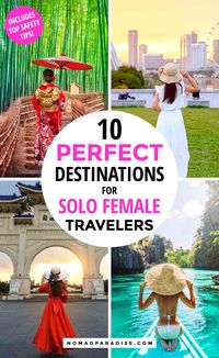 Are you planning your next trip as a solo female traveler? Here are 10 best solo female travel destinations for 2020, ideal for your first time traveling alone. You can also find a list of travel safety tips for women to make your solo travel adventure an INCREDIBLE one! #solofemale #solotravel #tripinspiration #amazingdestinations #travel