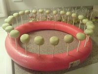 Clever Uses Of Pool Noodles make a cake pop stand