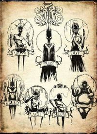 The seven deadly sins isn t it awesome? (I didn't draw this)