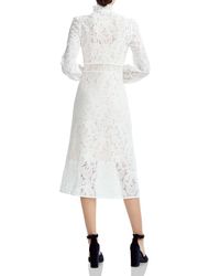 MAJE Rilie Paisley Lace Midi Dress - We Select Dresses