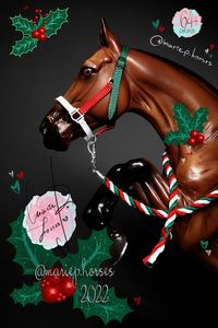 Christmas LSQ Breyer Model Horse Tack custom handmade Halter and Lead Rope set (MariePHorses) for toy horses and models, artist resin sculpture, Peter Stone horses accessories. home decor gift. Fit True North Catch Me, Dani, Silver (Hidalgo), Rejoice, Smarty Jones (Secretariat), Susecion (Arabian Mare), Totilas, Justify, Cortes, Valegro, Emerson Winx, Bristol Voyeur, Get Rowdy, Hamilton, Duende (Dominante XXIX), Vermeer, Marwari, Altynai (Adamek, Uffington), Gypsy Vanner, ISH, Victrix, Veronka