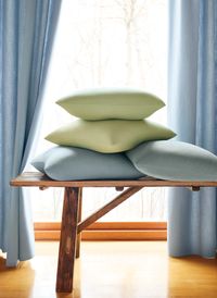 Thibaut's Palisades Collection, wide-width linens made with varying blends of linen and polyester, perfect for seamless window treatments or bedding. Linen is a luxurious, natural fiber that is breathable, lightweight, and hypoallergenic but prone to wrinkling. We've added polyester to reduce wrinkling and improve dimensional stability when exposed to moisture or humidity. The unique blend offers designers the best of both; the beauty of linen with the strength and stability of polyester.